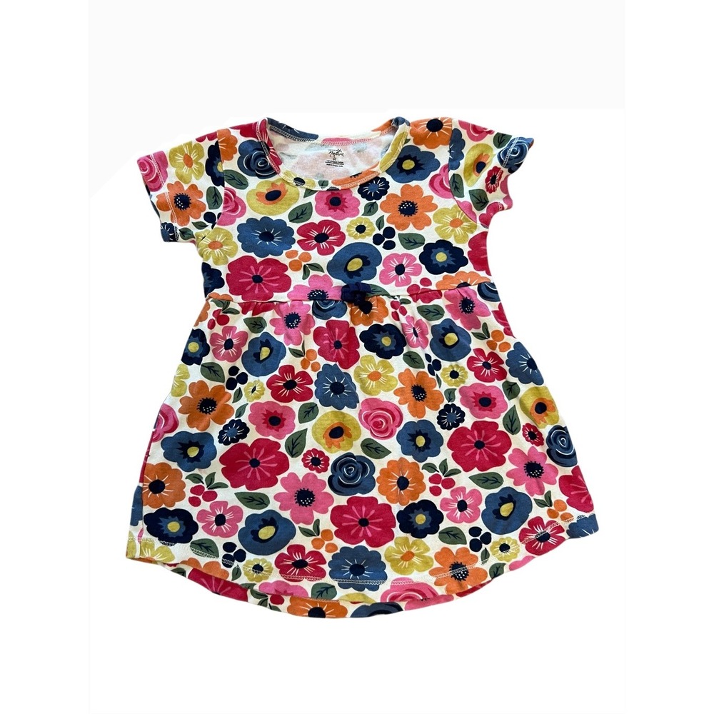Touched by Nature Kids 100% Organic Cotton Floral Dress Summer Size 3T